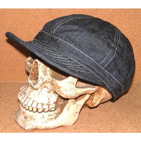 【CUSHMAN クッシュマン】 1940's ビンテージ インディゴ デニム生地 ミリタリー メカ...