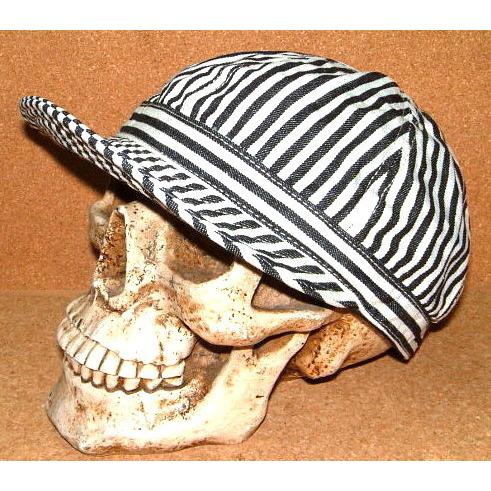 【CUSHMAN クッシュマン】 1940's ビンテージ ヒッコリーストライプ デニム生地 ミリタ...