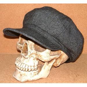 スペシャルビンテージ　黒　シャンブレー　ハンチング　キャップ スペシャルビンテージ 黒 シャンブレー ハンチング キャップ