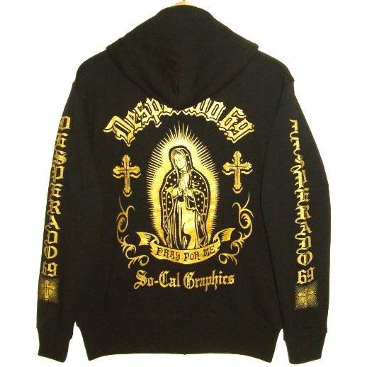 DESPERADO 69 デスペラード69 肉厚 コットン スウェット 生地 フルジップ パーカー ...