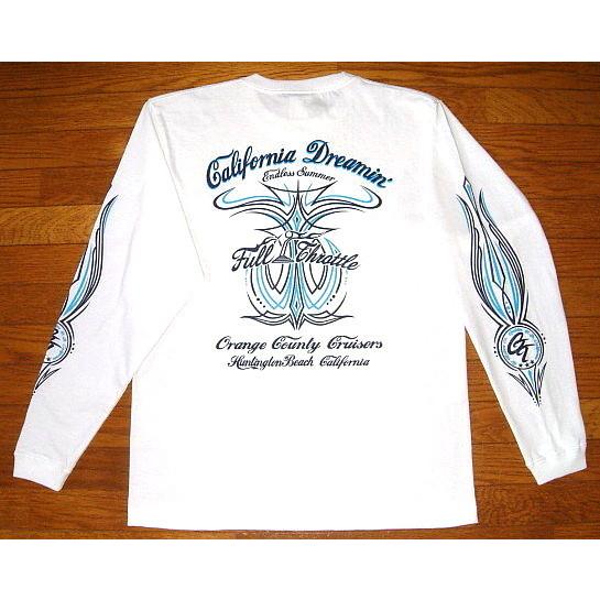 FULL THROTTLE フルスロットル ヘビーコットン生地 ピンストライプ ロングスリーブ 長袖...