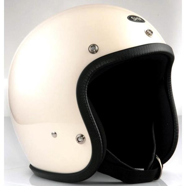 SG規格取得 【SHM】 Lot-500 ジェットヘルメット (Sサイズ/55cm〜56cm) [ア...