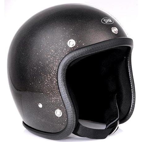 SG規格取得 【SHM】 Lot-504 フレーク塗装 ラメ塗装 ジェットヘルメット (Lサイズ/5...