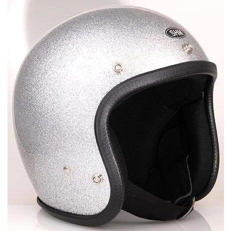 SG規格取得 【SHM】 Lot-504 フレーク塗装 ラメ塗装 ジェットヘルメット (Mサイズ/5...