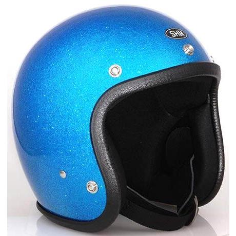 SG規格取得 【SHM】 Lot-504 フレーク塗装 ラメ塗装 ジェットヘルメット (Sサイズ/5...