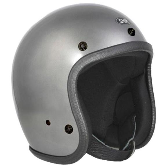 SG規格取得 【SHM】 Lot-505 ベアメタル塗装 ジェットヘルメット (Lサイズ/59cm〜...