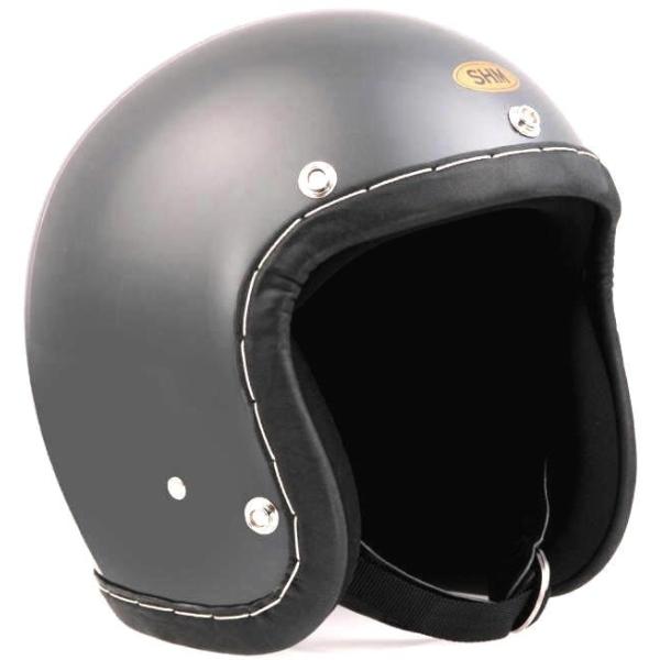 SG規格取得 【SHM】 Lot-113 イタリアンレザートリム ハンドステッチ ジェットヘルメット...