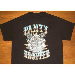 PANTY DROPPER パンティードロッパー コットン生地 胸ポケット付き 半袖 Tシャツ (黒...