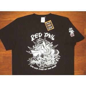 限定 VISE レッドテイル ヘビーコットン生地 タトゥーアート 半袖 Tシャツ [MANO TAT...