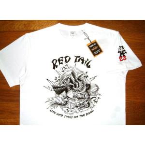 限定 VISE レッドテイル ヘビーコットン生地 タトゥーアート 半袖 Tシャツ [MANO TAT...