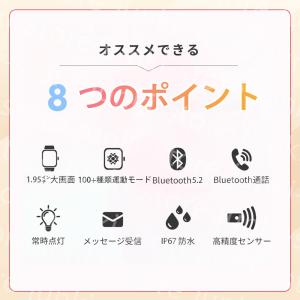 スマートウォッチ 医療レベル測定 レディースメ...の詳細画像2