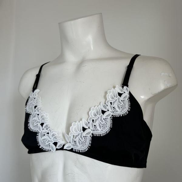 男性用ブラ エレガント三角ブラ ブラック 日本製 男性用ブラジャー メンズブラ セクシー  男性用女...