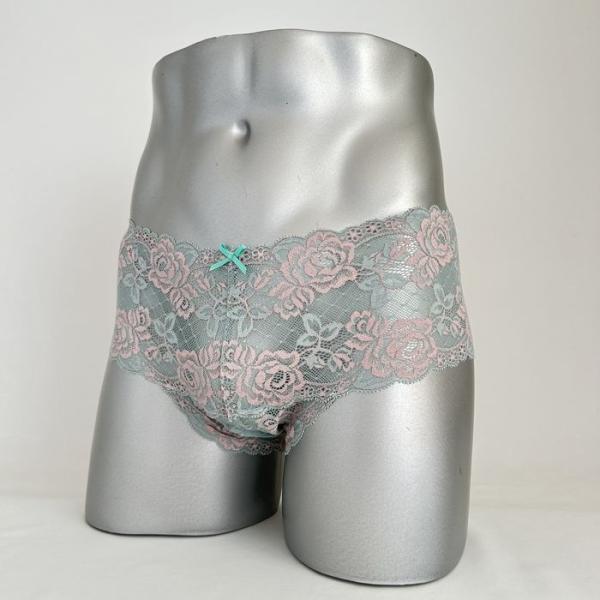 男性用下着総レースハーフバックショーツ feel calmシリーズ msh-1579 ミントグリーン