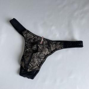 男性用スキャンティー Tバック ブラック レー...の詳細画像2