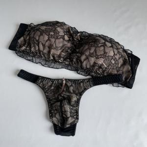 男性用スキャンティー Tバック ブラック レー...の詳細画像3