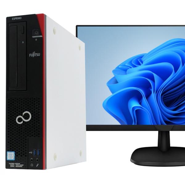 デスクトップパソコン 富士通 ESPRIMO D588/BX 中古 2018年モデル 液晶セット W...