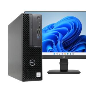 デスクトップパソコン DELL OPTIPLEX 3080 SFF 中古 2019年モデル 液晶セット 23.8インチ液晶 HP P24 G4 Windows11 64bit 第10世代 Core i3 メモリ16GB 高速 SSD