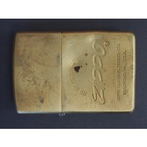 レア物 定番 ジッポー ZIPPO 2001年式 艶消し SOLID BRASS 真鍮製 ケース エ...