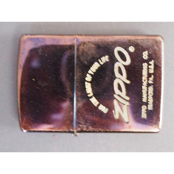 レア物 定番 ジッポー ZIPPO 1996年 ブラックメッキ ケース エンブレム XIIのL イン...