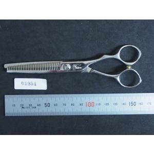 ◆送料無料 賢済 KENSAI 沼津海老 7インチ シザー 理容鋏 ハサミ 理容 賢斎 沼津海老727 理容師用 セルフカット用 中古シザー ハサミ屋