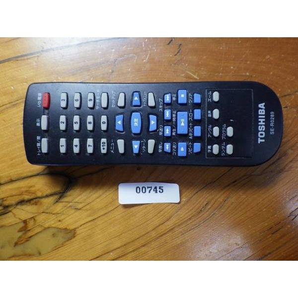 中古 東芝 TOSHIBA ビデオデッキ テレビ DVD リモコン SE-R0289 管理No.20...