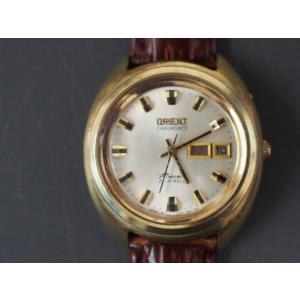 ORIENT（オリエント） クロノエース デイデイト 23石 カットガラス