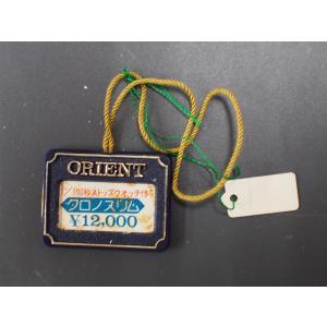 オリエント ORIENT クロノスリム オールド クォーツ 腕時計用 新品販売時 展示タグ プラタグ...