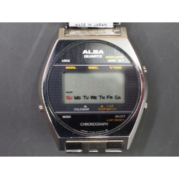 初期ロゴ セイコー SEIKO アルバ ALBA デジタル クロノグラフ クォーツ Quartz メ...