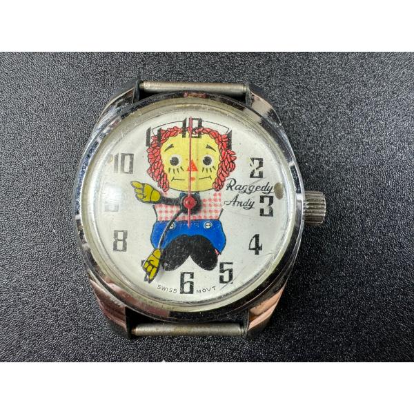 ヴィンテージ  ラガディ・アン&amp;アンディ Raggedy Ann&amp;Andy ３針 デイト メンズ 手...