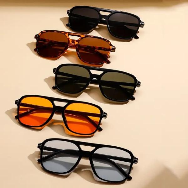 新品 ダブルブリッジ ウェリントン サングラス レンズ幅: 55mm 鼻幅: 20mm レンズ高さ:...