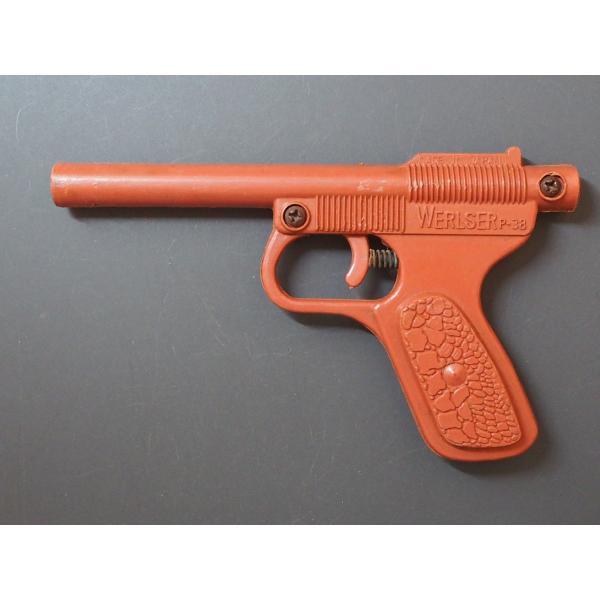 昭和レトロ 駄玩具 駄菓子屋 昭和 ワルサー WERLSER P-38 トイガン 吸盤 鉄砲 モデル...