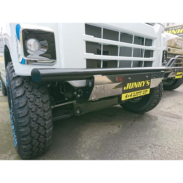 フロントバンパーガードtype2/パイプバンパー/シングルバー　アトレー・ハイゼットカーゴ・ハイゼッ...