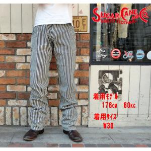 No.SC40587 SUGAR CANE シュガーケーン11oz.“HICKORY STRIPE WORK PANTS”｜junkyspecial