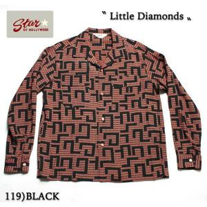 No.SH27880 STAR OF HOLLYWOODL/S OPEN SHIRT“LITTLE DIAMONDS”｜junkyspecial