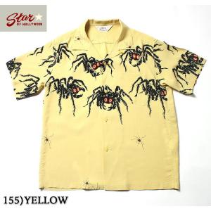 No.SH37875 STAR OF HOLLYWOODHIGH DENSITY RAYON OPEN SHIRT“TARANTULA”｜junkyspecial