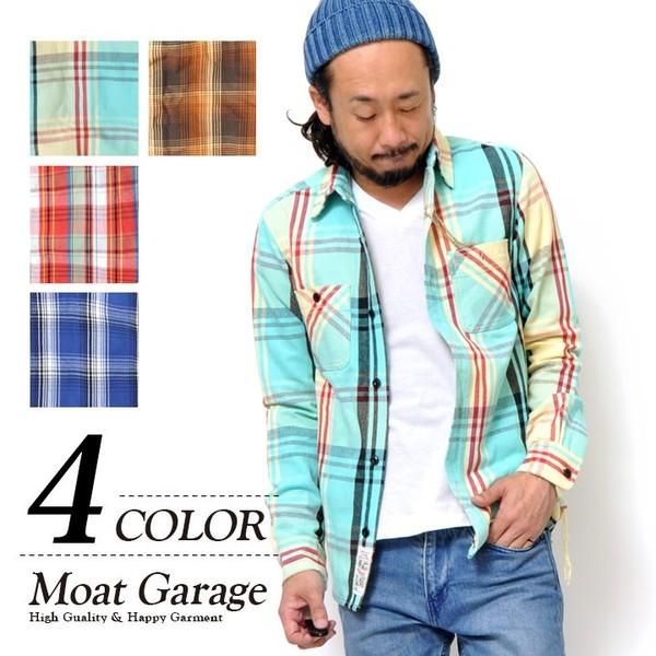 ネルシャツ チャック ビエラ 定番 丈夫 40233