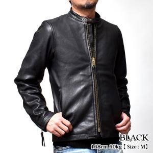 レザージャケット ライダースジャケット メンズ...の詳細画像3