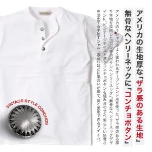 ヘンリーネック 半袖 Tシャツ メンズ 厚手 ...の詳細画像1