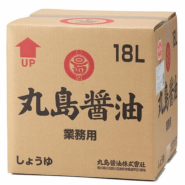 醤油 丸島醤油 純正醤油 ＜濃口＞ 業務用 お得 ノズル付 18L