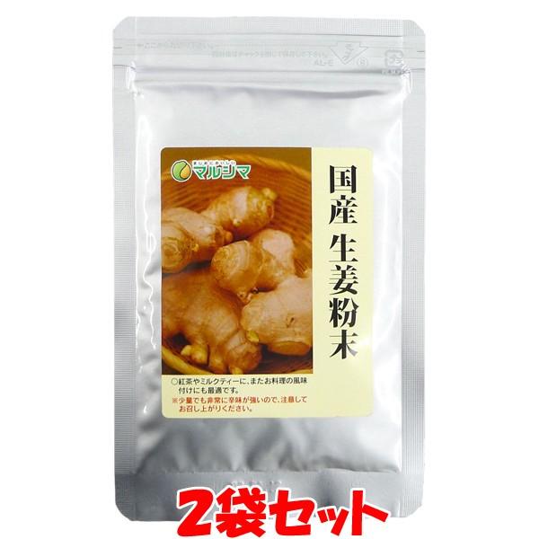 生姜粉末 生姜パウダー マルシマ 国産生姜粉末 20g×2袋セット ゆうパケット送料無料(代引・包装...