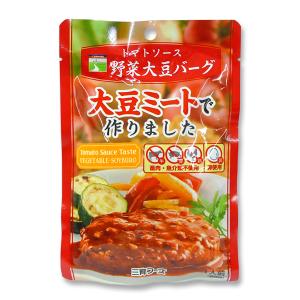 三育 トマトソース 野菜大豆バーグ 100g｜junmaru