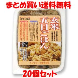 玄米五目ごはん レトルト コジマフーズ 160g×20個セット まとめ買い送料無料