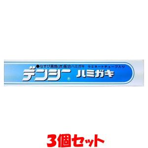 デンシー 練りハミガキ ラミネートチューブ入り 80g×3個セット ゆうパケット送料無料(代引・包装不可)