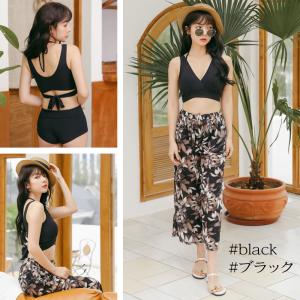 ビキニ 水着 レディース 3点セット 体型カバ...の詳細画像2