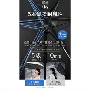 シシベラ ワンタッチ 日傘 折りたたみ 完全遮...の詳細画像4