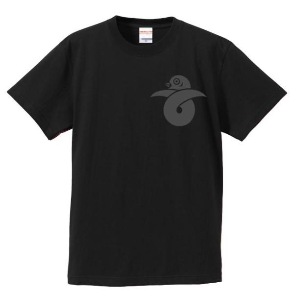 戦国武将Ｔシャツ 真田幸村 ブラック S M L XL 家紋 結び雁金 プリント色 黒 左胸プリント
