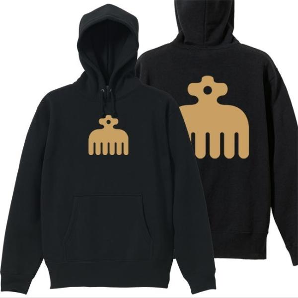 戦国武将 プルオーバーパーカー 今川義元 ブラック 3L XXL 家紋 赤鳥 プリント色 キャメル