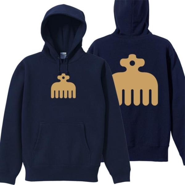 戦国武将 プルオーバーパーカー 今川義元 ネイビー S M L XL 家紋 赤鳥 プリント色 キャメ...