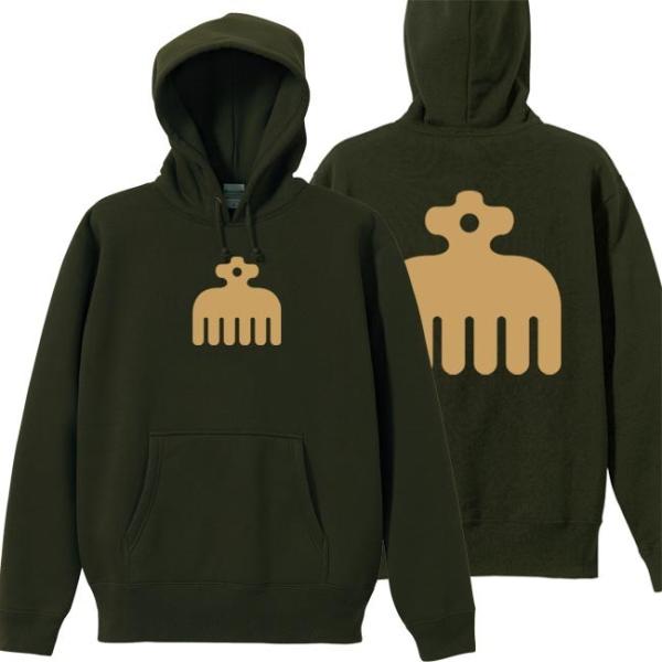 戦国武将 プルオーバーパーカー 今川義元 オリーブ S M L XL 家紋 赤鳥 プリント色 キャメ...