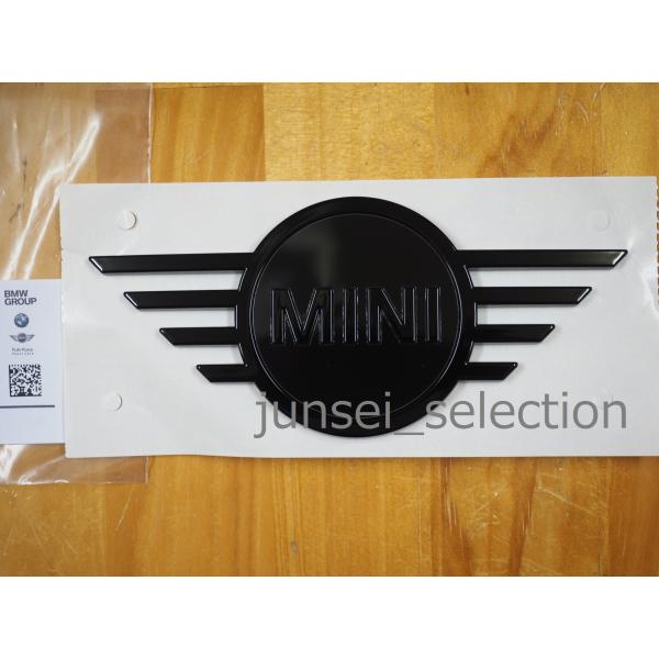 BMW MINI 純正 F60 後期ロゴ ブラックエンブレム リアエンブレム ONE COOPER ...
